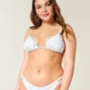 Verziertes Triangel-Bikini-Oberteil Verziertes Triangel-Bikini-Oberteil
