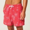 Volley-Badehose mit Stickerei, mittellang