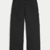 Washed Black Super Baggy Painter Jeans