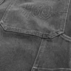Washed Black Super Baggy Painter Jeans