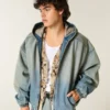 Washed Denim Skaterjacke Washed Denim Skaterjacke