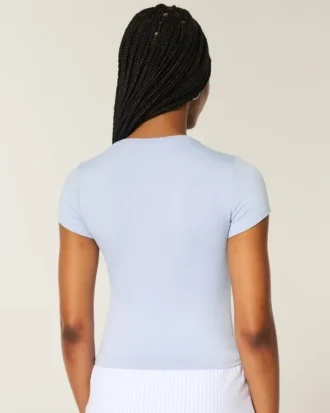 Weiches, nahtloses Baby-T-Shirt aus Stretchmaterial