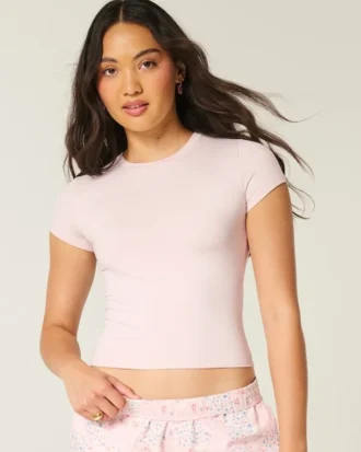 Weiches, nahtloses Baby-T-Shirt mit Stretchanteil