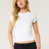 Weiches, nahtloses Stretch-Material Rundhals-Baby-T-Shirt Weiches, nahtloses Stretch-Material Rundhals-Baby-T-Shirt