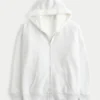 Wendbarer Hoodie mit Kunstfellfutter und Reißverschluss Wendbarer Hoodie mit Kunstfellfutter und Reißverschluss
