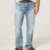 Y2K Distressed Medium Wash Straight Jeans