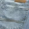 Y2K Distressed Medium Wash Straight Jeans