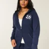 Zip-Up Senior ’26 Graphic Hoodie