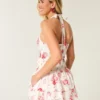 Zweistufiges Smock-Halterkleid mit Rock